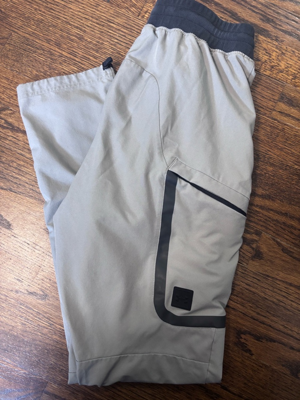 Under Armour Gray Jogger Pants with Black Trim